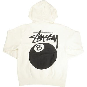 STUSSY ステューシー 24SS 8 BALL HOODIE PIGMENT DYED Natural スウェットパーカー 白 Size 【M】 【中古品-良い】 20814519