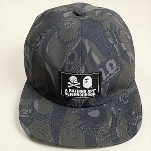 A BATHING APE ア ベイシング エイプ ×NEIGHBORHOOD CAP キャップ 黒 Size 【フリー】 【中古品-非常に良い】 20814550