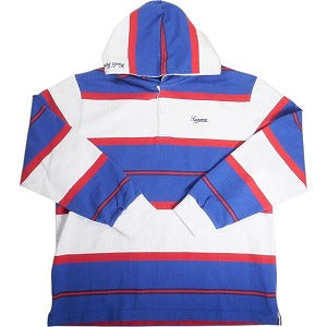 SUPREME シュプリーム 24AW Hooded Rugby Royal パーカー 青 Size 【L】 【中古品-ほぼ新品】 20814571