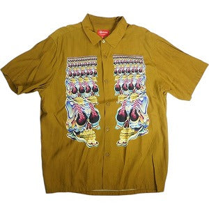 SUPREME シュプリーム 22AW Skulls S/S Shirt Light Brown 半袖シャツ 茶 Size 【XL】 【中古品-良い】 20814573