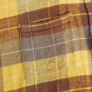 TENDERLOIN テンダーロイン 直営店限定 STAND FLANNEL CHECK SHT 長袖シャツ マスタード Size 【M】 【中古品-良い】 20814605