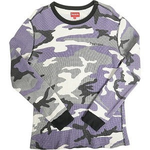 SUPREME シュプリーム 16AW Camo Waffle Thermal サーマルロンT 紫 Size 【M】 【中古品-良い】 20814627