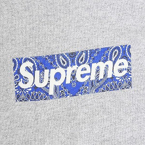 SUPREME シュプリーム 19AW Bandana Box Logo Tee Grey Tシャツ 灰 Size 【M】 【新古品・未使用品】 20814632