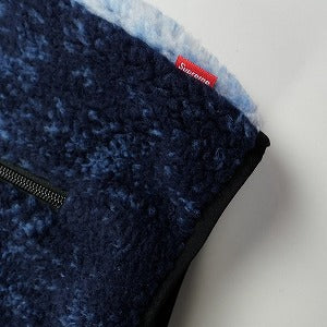 SUPREME シュプリーム ×THE NORTH FACE 21AW Bleached Denim Print Fleece Jacket Blue ジャケット 青 Size 【L】 【新古品・未使用品】 20814802