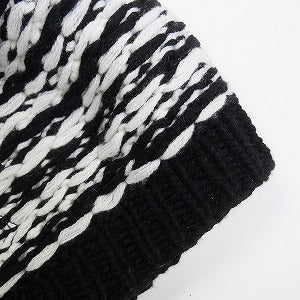 CHROME HEARTS クロム・ハーツ Houndstooth Triple Cross Patch Knit Cashmere Beanie クロスパッチ付きカシミヤビーニー 黒白 Size 【フリー】 【新古品・未使用品】 20814820