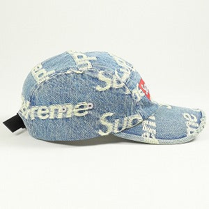 SUPREME シュプリーム 21SS Frayed Logos Denim Camp Cap Blue キャンプキャップ インディゴ Size 【フリー】 【新古品・未使用品】 20814874