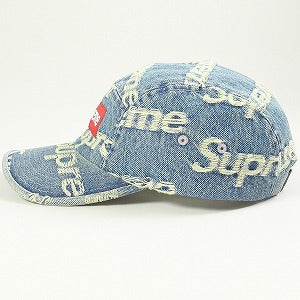 SUPREME シュプリーム 21SS Frayed Logos Denim Camp Cap Blue キャンプキャップ インディゴ Size 【フリー】 【新古品・未使用品】 20814874