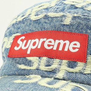 SUPREME シュプリーム 21SS Frayed Logos Denim Camp Cap Blue キャンプキャップ インディゴ Size 【フリー】 【新古品・未使用品】 20814874