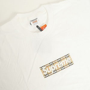 SUPREME シュプリーム ×Burberry 22SS Box Logo Tee White BOXロゴTシャツ 白 Size 【L】 【中古品-ほぼ新品】 20814877