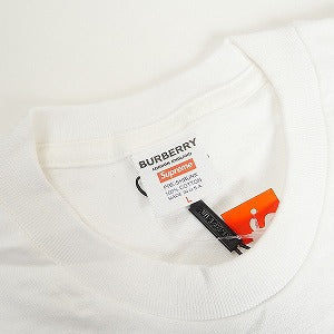 SUPREME シュプリーム ×Burberry 22SS Box Logo Tee White BOXロゴTシャツ 白 Size 【L】 【中古品-ほぼ新品】 20814877