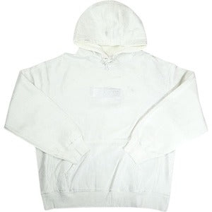 SUPREME シュプリーム ×MM6 Maison Margiela 24SS Foil Box Logo Hooded Sweatshirt White パーカー 白 Size 【L】 【中古品-良い】 20814881