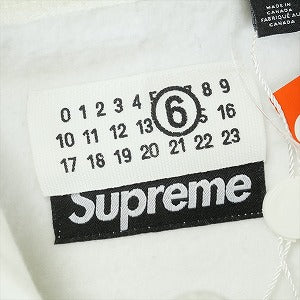 SUPREME シュプリーム ×MM6 Maison Margiela 24SS Foil Box Logo Hooded Sweatshirt White パーカー 白 Size 【L】 【中古品-良い】 20814881