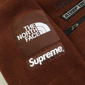 SUPREME シュプリーム ×The North Face 22AW Steep Tech Fleece Pullover Brown フリースパーカー 茶 Size 【M】 【新古品・未使用品】 20814889