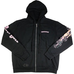 CHROME HEARTS クロム・ハーツ ×DEADLY DOOL ZIP UP HOODIE Black ジップパーカー 黒 Size 【S】 【新古品・未使用品】 20814906