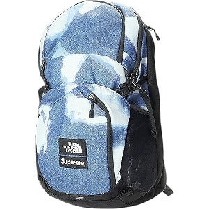 SUPREME シュプリーム ×THE NORTH FACE 21AW Bleached Denim Print Pocono Backpack バックパック インディゴ Size 【フリー】 【新古品・未使用品】 20814937