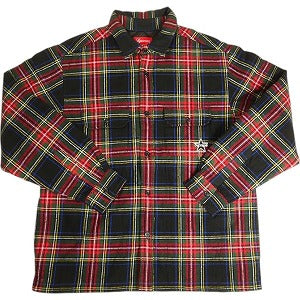 SUPREME シュプリーム 21AW Quilted Plaid Flannel Shirt Black 長袖シャツ 黒赤 Size 【S】 【新古品・未使用品】 20814939