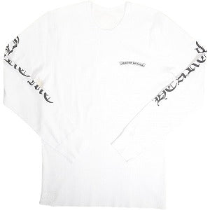 CHROME HEARTS クロム・ハーツ SCROLL THERMAL L/S TEE WHITE サーマルロンT 白 Size 【M】 【新古品・未使用品】 20814964