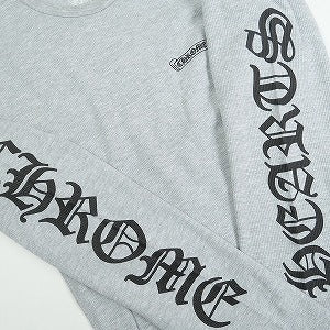 CHROME HEARTS クロム・ハーツ SCROLL THERMAL L/S TEE GRAY サーマルロンT 灰 Size 【M】 【新古品・未使用品】 20814984