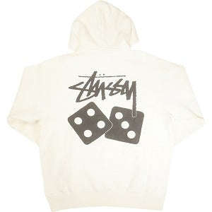 STUSSY ステューシー 25SS DICE HOODIE PIGMENT DYED NATURAL パーカー 白 Size 【S】 【新古品・未使用品】 20815022