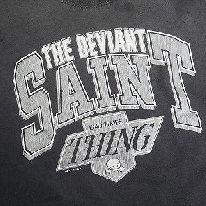 SAINT MICHAEL セント マイケル 25SS CRW-N SWT/THE DEVIANT / BLACK クルーネックスウェット 黒 Size 【L】 【新古品・未使用品】 20815073