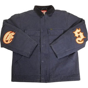 SUPREME シュプリーム 25SS Old English Canvas Work Jacket Navy ジャケット 紺 Size 【M】 【新古品・未使用品】 20815083