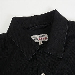 STUSSY ステューシー 24AW TRUCKER JACKET DENIM BLACK デニムジャケット 黒 Size 【L】 【中古品-良い】 20815126