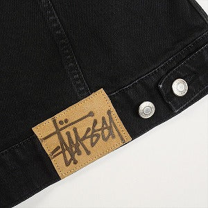 STUSSY ステューシー 24AW TRUCKER JACKET DENIM BLACK デニムジャケット 黒 Size 【L】 【中古品-良い】 20815126