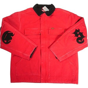 SUPREME シュプリーム 25SS Old English Canvas Work Jacket Red ジャケット 赤 Size 【L】 【新古品・未使用品】 20815136