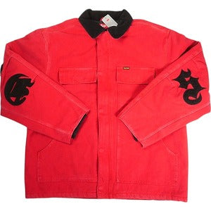 SUPREME シュプリーム 25SS Old English Canvas Work Jacket Red