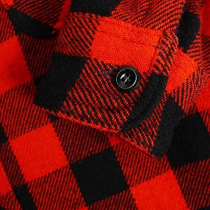 At Last ＆ Co アットラスト/BUTCHER PRODUCTS ブッチャープロダクツ WOOL SHIRT BUFFALO CHECK 長袖シャツ 赤 Size 【16】 【中古品-非常に良い】 20815517