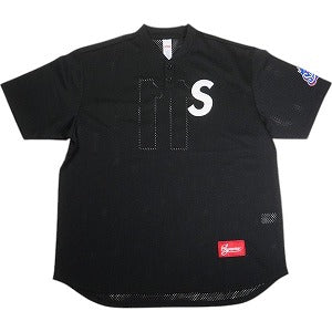 SUPREME シュプリーム 24AW S Logo Baseball Henley Black ベースボールヘンリーネックTシャツ 黒 Size 【L】 【中古品-ほぼ新品】 20815526