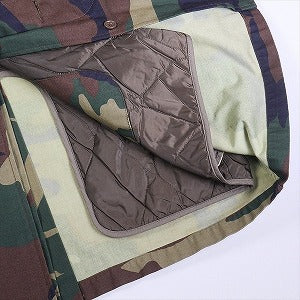 SUPREME シュプリーム 12AW Army Trench Coat Woodland Camo トレンチコート ピンズ欠損 緑 Size 【L】 【中古品-良い】 20815536