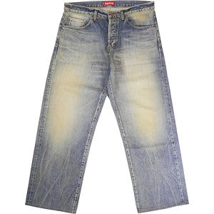 SUPREME シュプリーム 24SS Distressed Loose Fit Selvedge Jean Washed Indigo USED加工デニムパンツ インディゴ Size 【W34】 【中古品-良い】 20815537