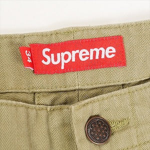 SUPREME シュプリーム 24AW Washed Herringbone Chino Pant Olive ヘリンボーンチノパンツ オリーブ Size 【W34】 【中古品-非常に良い】 20815538