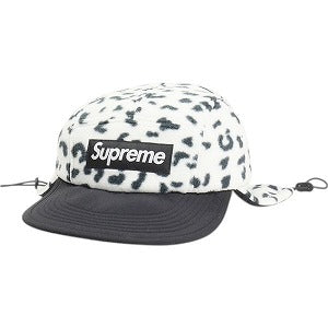 SUPREME シュプリーム 24AW Polartec Earflap Camp Cap Leopard キャンプキャップ 白黒 Size 【フリー】 【中古品-ほぼ新品】 20815539