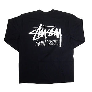 STUSSY ステューシー 25SS STOCK NEW YORK LS TEE BLACK ニューヨーク限定ロンT 黒 Size 【M】 【新古品・未使用品】 20815584