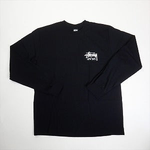 STUSSY ステューシー 25SS STOCK NEW YORK LS TEE BLACK ニューヨーク限定ロンT 黒 Size 【M】 【新古品・未使用品】 20815584