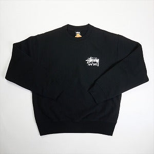 STUSSY ステューシー 25SS STOCK NEW YORK CREW BLACK ニューヨーク限定クルーネックスウェット 黒 Size 【M】 【新古品・未使用品】 20815592