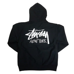 STUSSY ステューシー 25SS STOCK NEW YORK HOOD BLACK ニューヨーク限定パーカー 黒 Size 【M】 【新古品・未使用品】 20815594