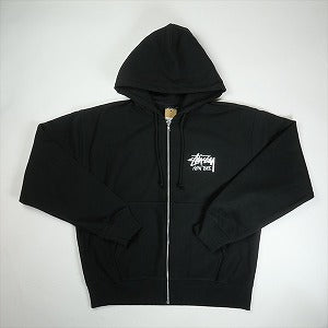 STUSSY ステューシー 25SS STOCK NEW YORK ZIP HOOD BLACK ニューヨーク限定ジップパーカー 黒 Size 【M】 【新古品・未使用品】 20815600