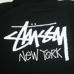 STUSSY ステューシー 25SS STOCK NEW YORK ZIP HOOD BLACK ニューヨーク限定ジップパーカー 黒 Size 【M】 【新古品・未使用品】 20815600