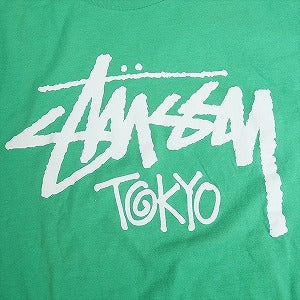 STUSSY ステューシー STOCK TOKYO TEE GREEN 東京限定Tシャツ 緑 Size 【S】 【中古品-ほぼ新品】 20815702