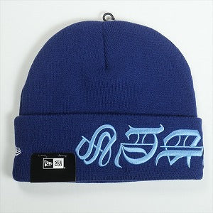 SUPREME シュプリーム 25SS New Era Blackletter Beanie Washed Navy ビーニー 紺 Size 【フリー】 【新古品・未使用品】 20815747