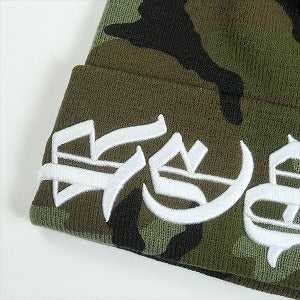 SUPREME シュプリーム 25SS New Era Blackletter Beanie Camo ビーニー 緑 Size 【フリー】 【新古品・未使用品】 20815763