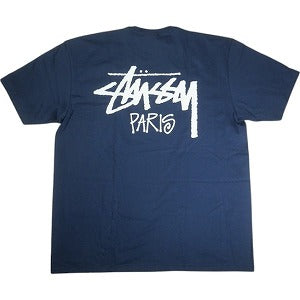 STUSSY ステューシー 25SS STOCK PARIS TEE NAVY パリ限定Tシャツ 紺 Size 【XL】 【新古品・未使用品】 20815793