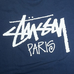 STUSSY ステューシー 25SS STOCK PARIS TEE NAVY パリ限定Tシャツ 紺 Size 【XL】 【新古品・未使用品】 20815793