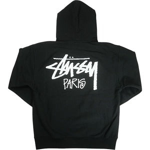 STUSSY ステューシー 25SS STOCK PARIS HOOD BLACK パリ限定パーカー 黒 Size 【XL】 【新古品・未使用品】 20815795