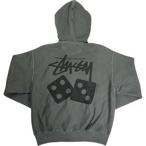 STUSSY ステューシー 25SS DICE PIG DYED ZIP HOOD BLACK ジップパーカー 黒 Size 【XL】 【新古品・未使用品】 20815799