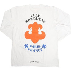 CHROME HEARTS クロム・ハーツ PARIS 18 AV. MONTAIGNE LS T-SHIRT WHITE パリ限定ロンT 白 Size 【XXL】 【新古品・未使用品】 20815821