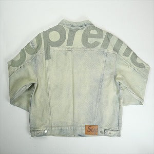 SUPREME シュプリーム 22SS Inset Logo Denim Trucker Jacket Dirty デニムジャケット インディゴ Size 【L】 【中古品-ほぼ新品】 20815857